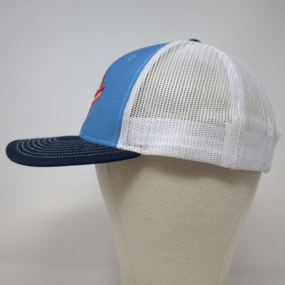 Richardson Trucker Hat Blue One Size The Powerhouse Mountains Mesh Snapback Cap
