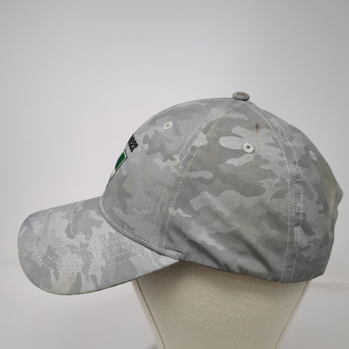 Vermeer Snapback Hat Gray Camo One Size Industrial Logo Polyester Adjustable