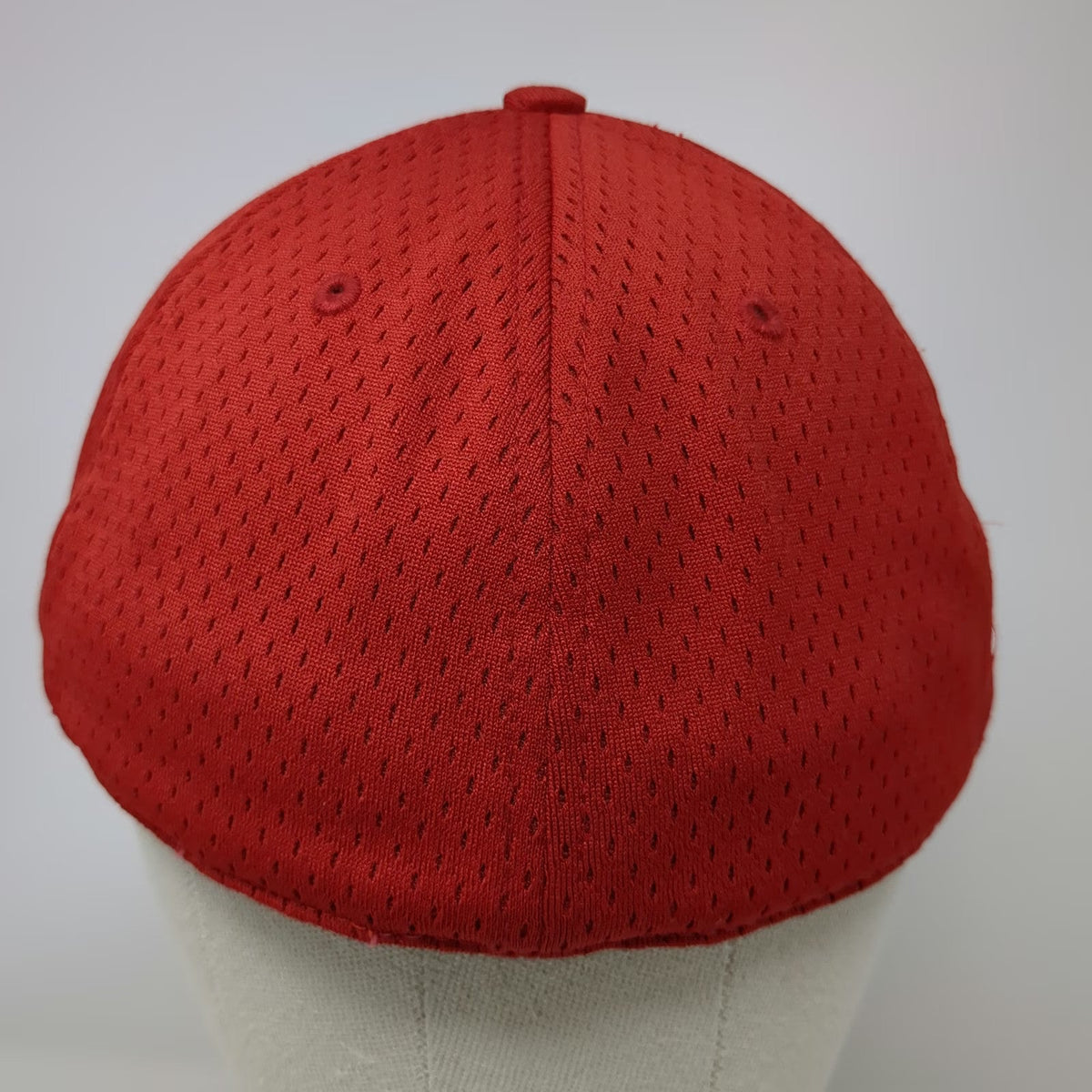 Richardson Baseball Cap Red 7 1/4 Pro Model Mesh Fitted White Black R Logo Hat