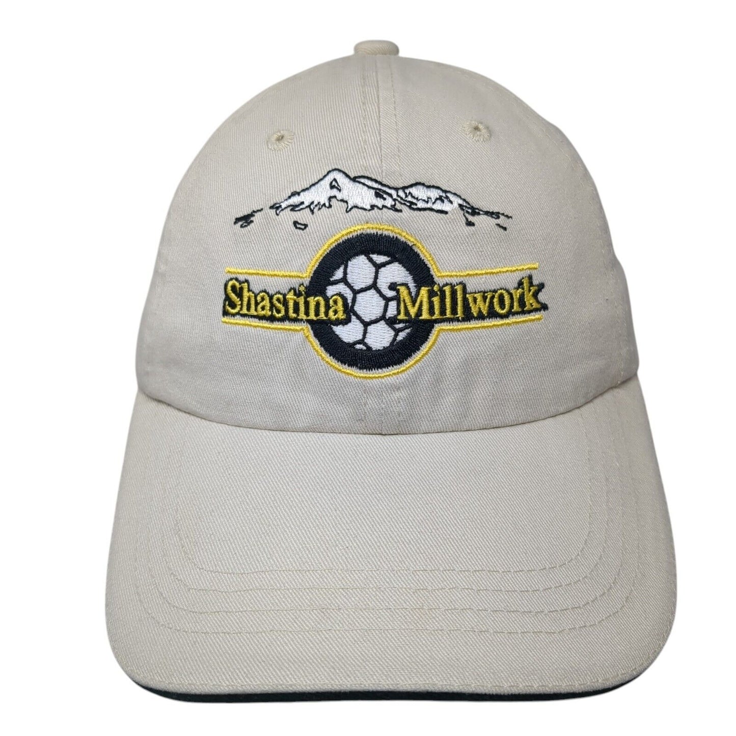Shastina Millwork Strapback Hat Tan OS Adjustable Embroidered Port Authority