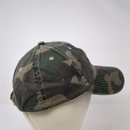 Unbranded Strapback Hat Camouflage OS Adjustable Vented Holes 6 Panel Blank