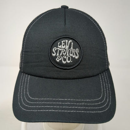 Levi's Trucker Hat Black One Size Levi Strauss & Co Patch Mesh Snapback Contrast