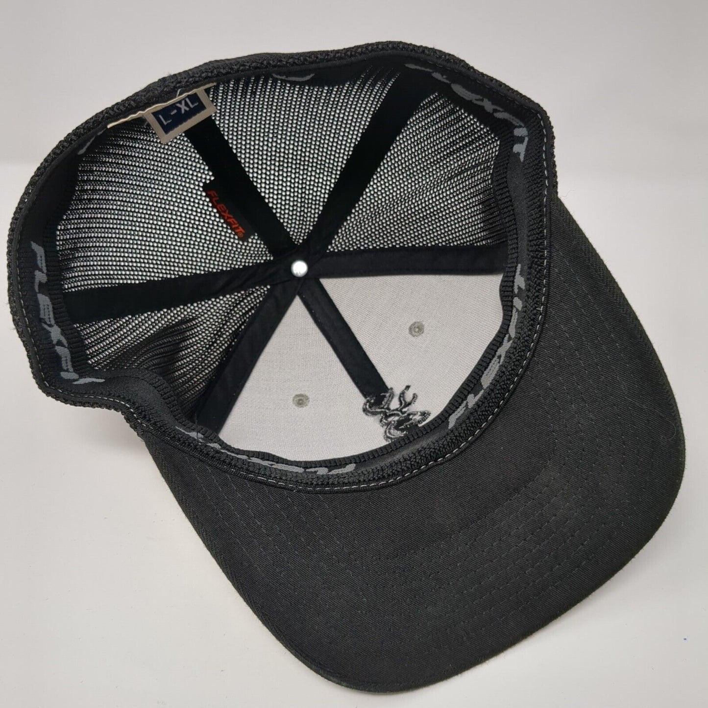 Browning Fitted Mesh Back Trucker Hat Multi L-XL Flexfit Embroidered