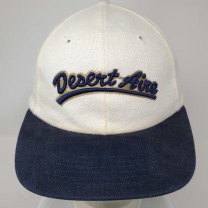 Texace Desert Aire Baseball Cap White Blue Gold OSFM Hat Made in USA Slideback