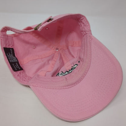 California Slideback Hat Pink One Size Adjustable Embroidered David And Young