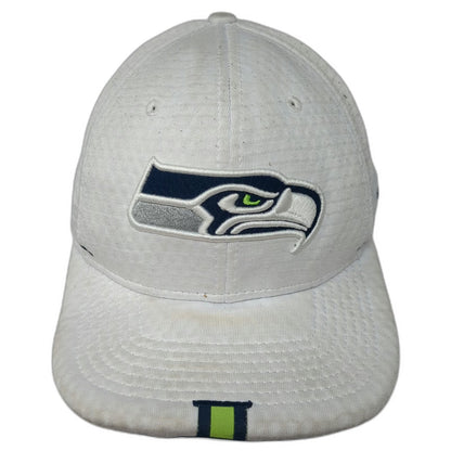 Seattle Seahawks NFL New Era 9FIFTY Snapback Hat White L 100th Anniversary
