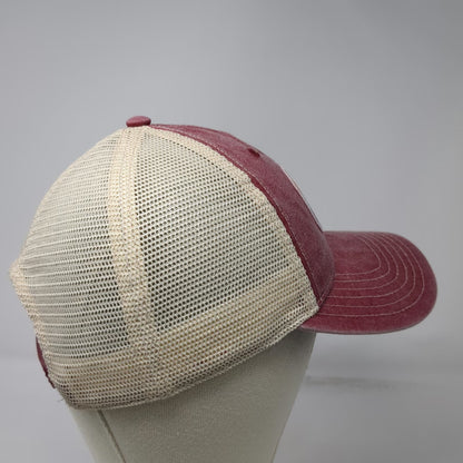 Cap America Trucker Hat Red One Size University of Montana Family Weekend Mesh
