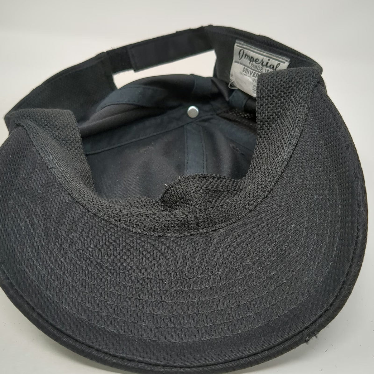 Imperial Baseball Cap Black One Size Performance Strapback Whirlwind Hat