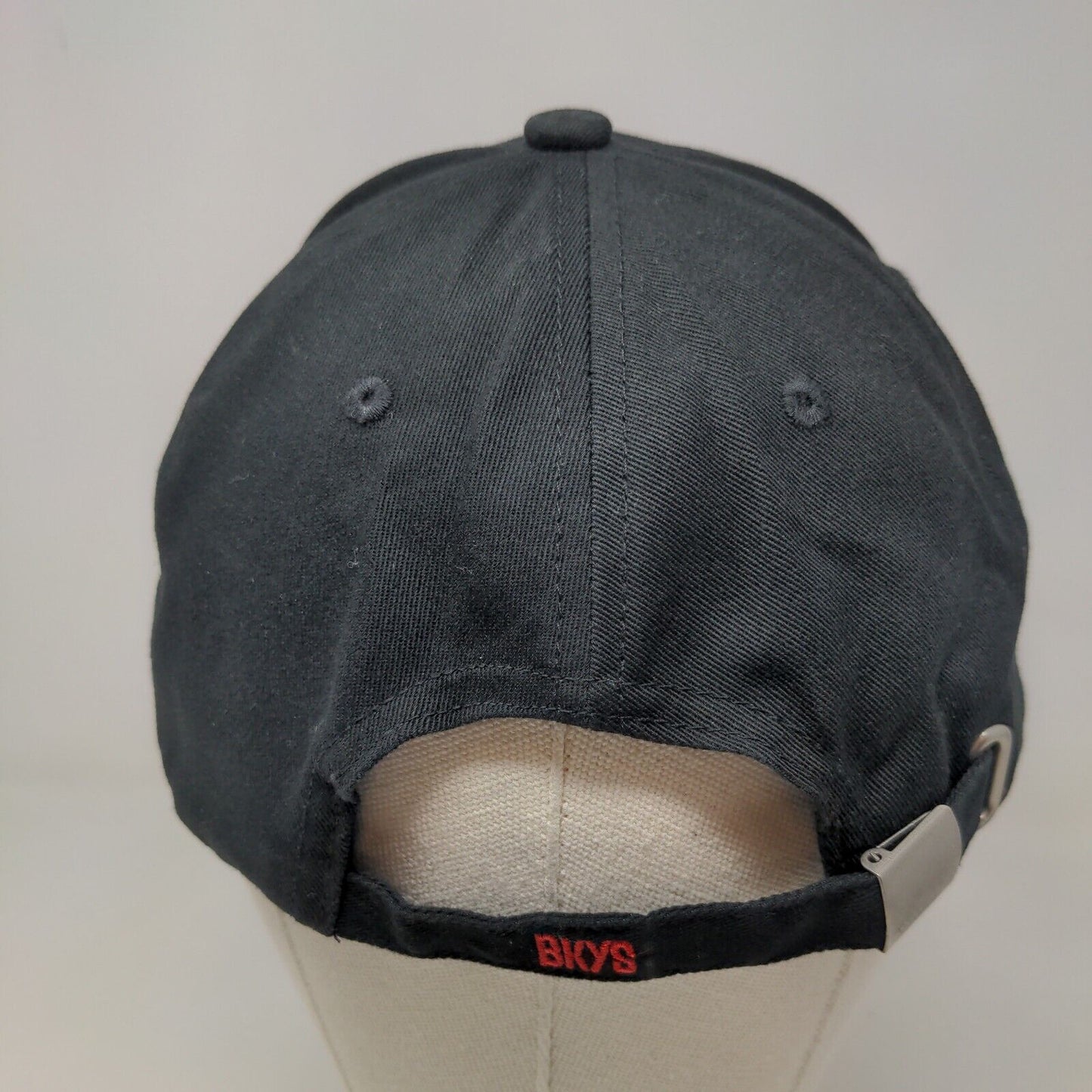 BKYS Men's Slideback Hat Black Size OS Embroidered Plushy Rabbit Logo Cotton