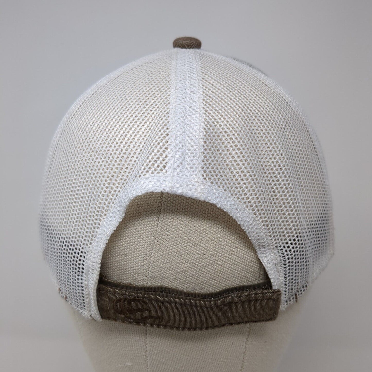 Stover Group Strapback Trucker Hat Brown One Size Adjustable Mesh Outdoor Cap