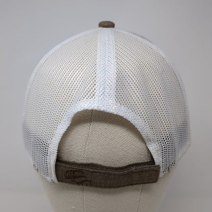 Stover Group Strapback Trucker Hat Brown One Size Adjustable Mesh Outdoor Cap