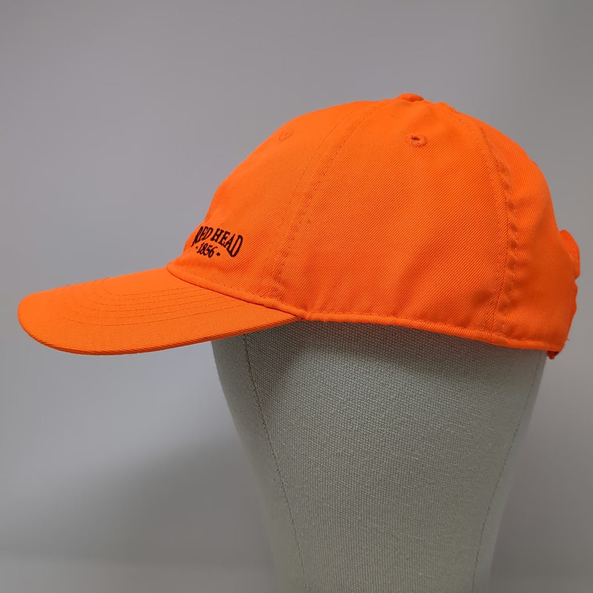 Red Head Orange Baseball Cap One Size Strapback Hunting Blaze Safety Outdoor Hat