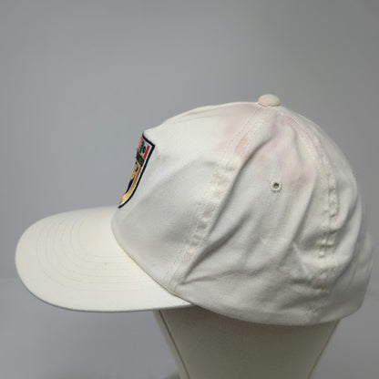 Ducks Unlimited 5 Panel White Hat One Size Shield Logo Flags Snapback Cotton