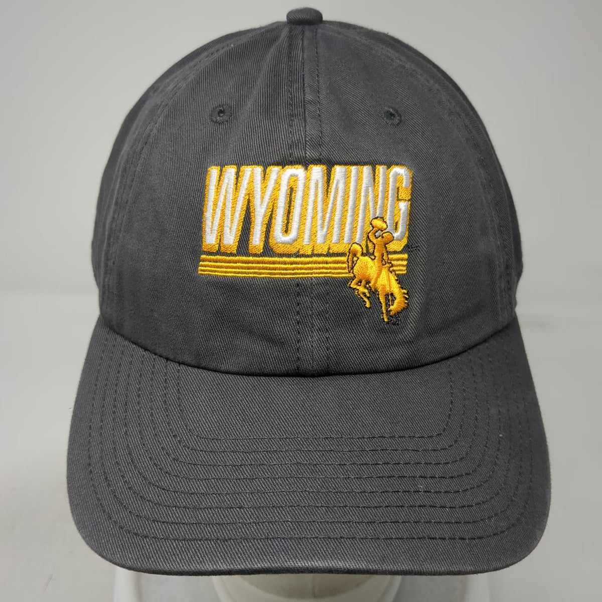 Top of the World Wyoming Cowboys NCAA Gray Gold White One Size Cap Adjustable