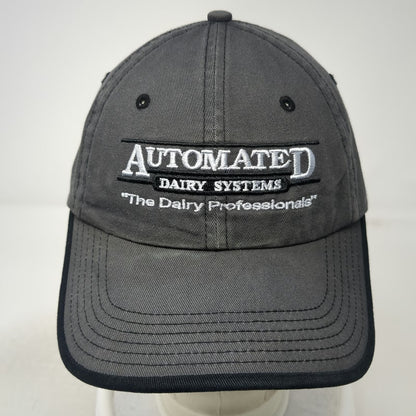 Port Authority Baseball Cap Gray One Size Automated Dairy Systems Strapback Hat