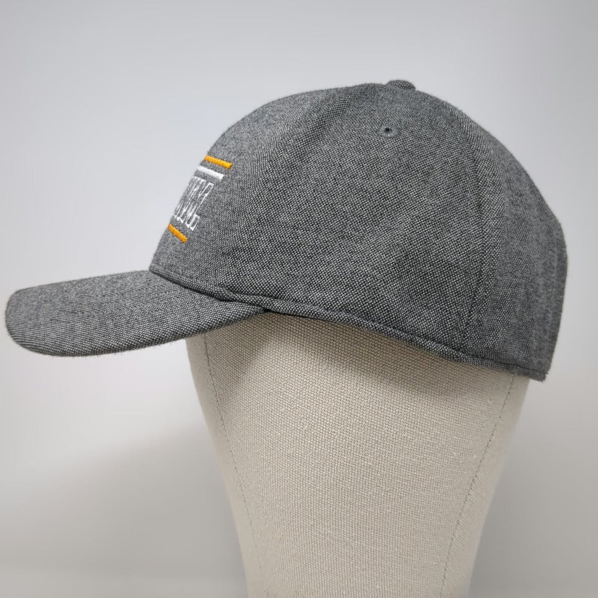 Cinch Baseball Cap Gray XL CNCH DNM Embroidery Stretch Fit Curved Brim Hat