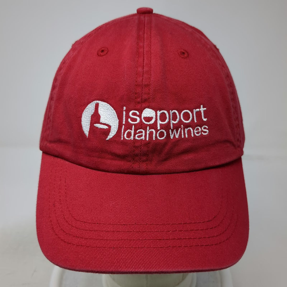 Alternative Baseball Cap Red One Size i support Idaho wines Hat Slideback Cotton