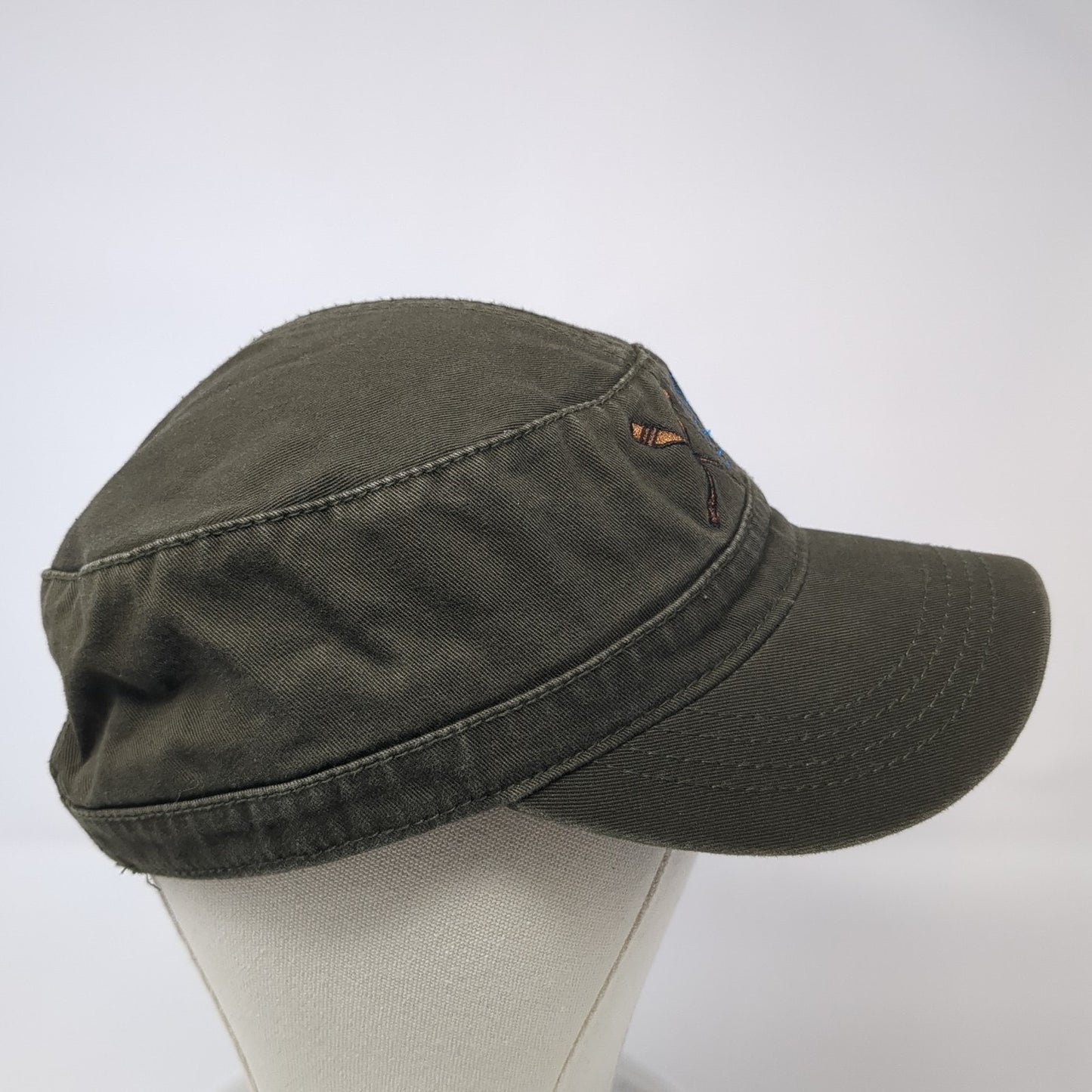 River Of No Return North Fork Idaho Cadet Army Cap Brown OS Adjustable Otto