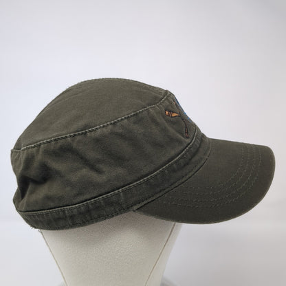 River Of No Return North Fork Idaho Cadet Army Cap Brown OS Adjustable Otto