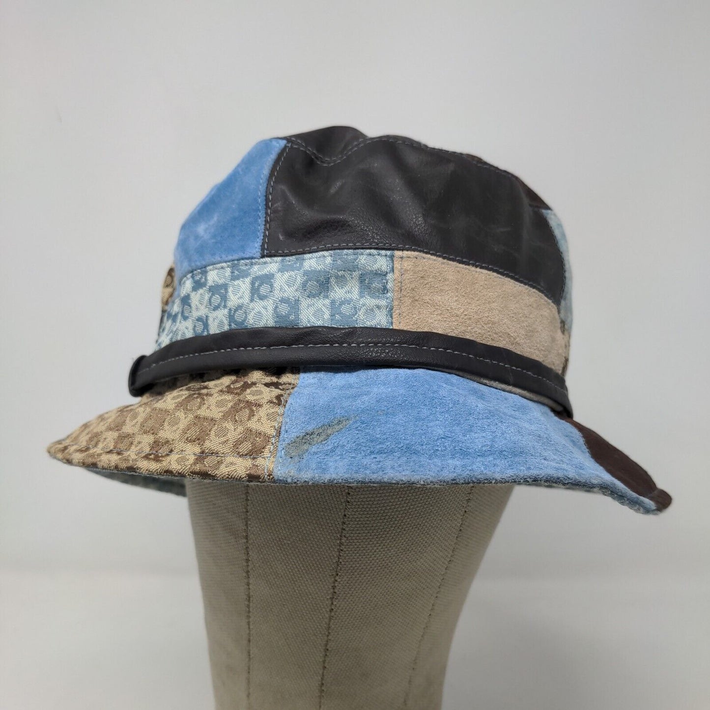 Liz Claiborne Women's Bucket Hat Multicolor Boho Patchwork Pattern