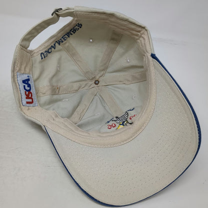 USGA Baseball Cap Beige OSFM 2006 US Open Winged Foot Member Golf Hat Strapback