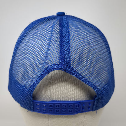 Sonic Grillo's Pickles Trucker Hat Blue One Size Snapback Mesh Foam Graphic