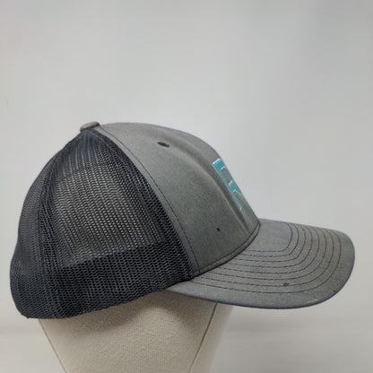RPM Snapback Trucker Hat Gray OSFA Adjustable Embroidered Mesh Back Sport-Tek