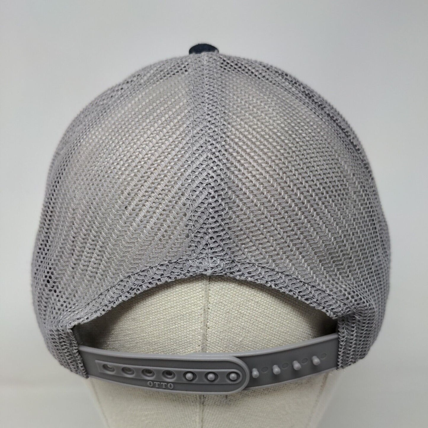 Leadership Georgia Snapback Trucker Hat Blue OSFM Embroidered Mesh Back Otto