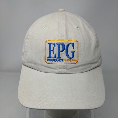 EPG Insurance & Ideas Slideback Hat Tan OSFA Embroidered 6 Panel