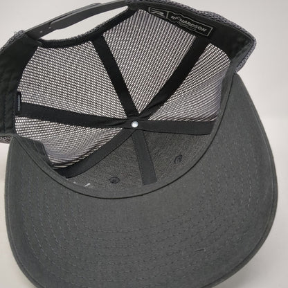Richardson Trucker Hat Gray OSFM Snapback Mesh intellirent Logo Adjustable Cap