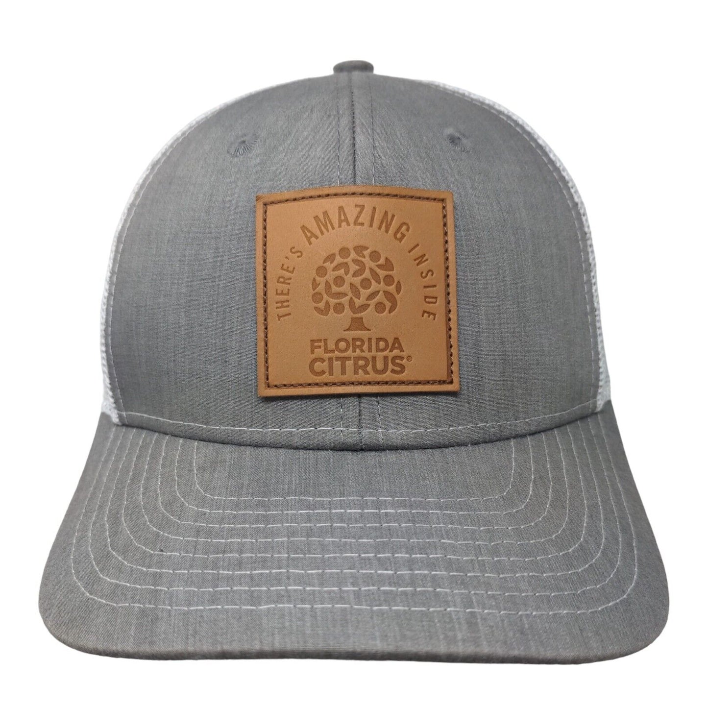 There's Amazing Inside Florida Citrus Snapback Trucker Hat Gray One Size