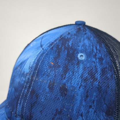 Realtree Snapback Trucker Hat Blue One Size Mesh Back Outdoor Richardson