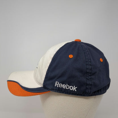 Denver Broncos NFL Reebok Hat Cap White Blue Orange Gray M Flexfit Curved Brim