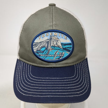 Trucker Hat Green Blue One Size Yosemite National Park Half Dome Mesh Back Hat