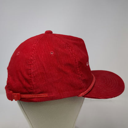 AmaPro 5 Panel Red Hat One Size Corduroy Rope Brim AGA Frigoscandia Strapback