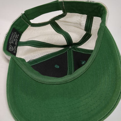 ML Authentic Headwear Baseball Cap Green One Size MRO Logo Mesh Strapback Hat