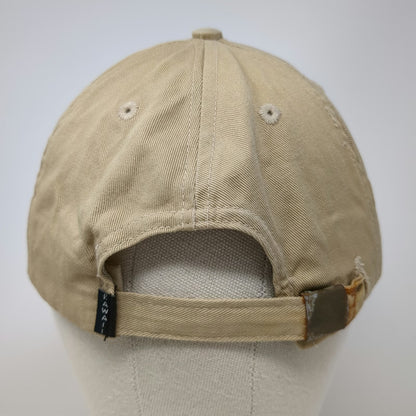 Hawaiian Headwear Baseball Cap Beige One Size Kauai Sea Turtle Honu Tribal Hat