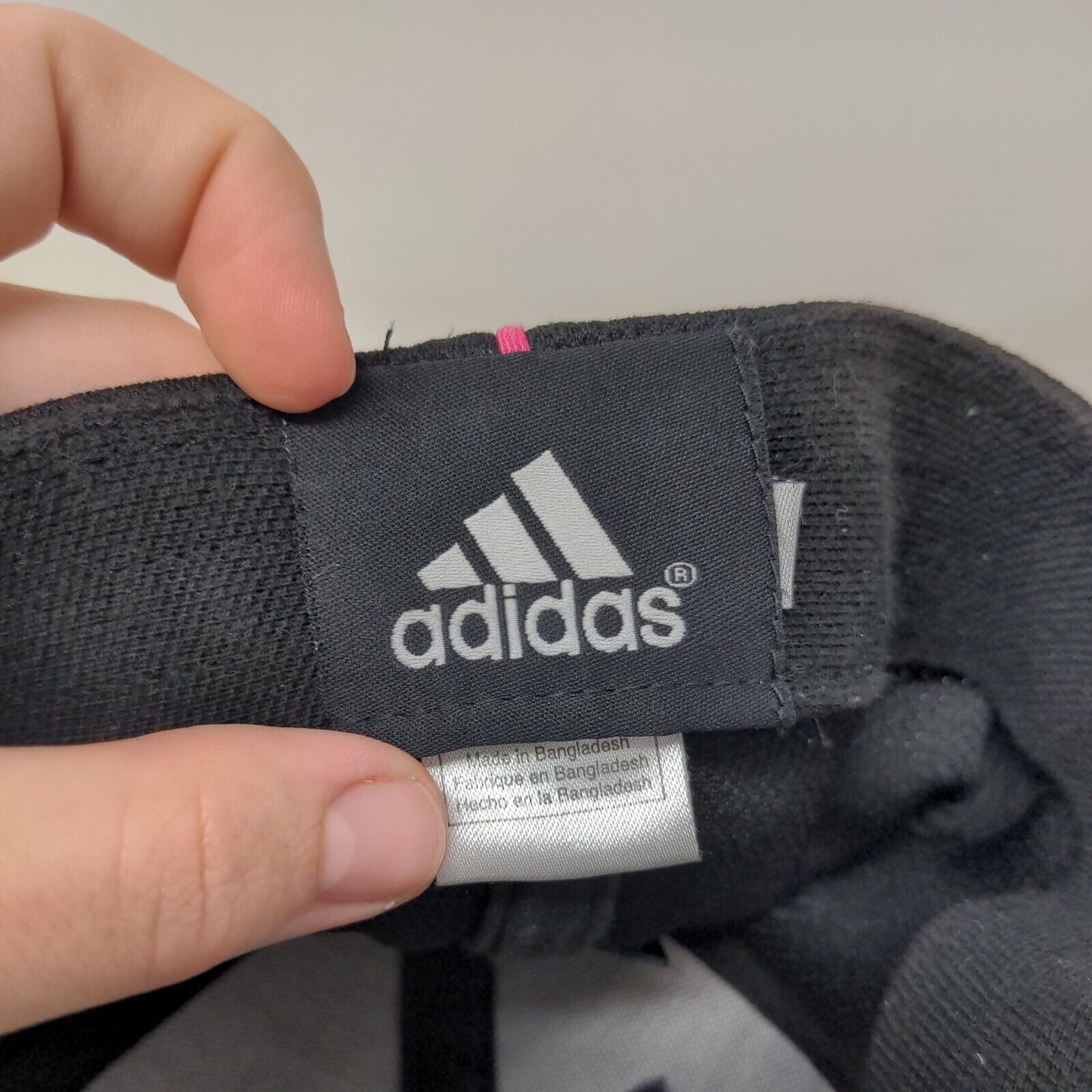 Adidas Cancer Awareness Fitted Hat Black S/M Lightweight Embroidered 6 Panel