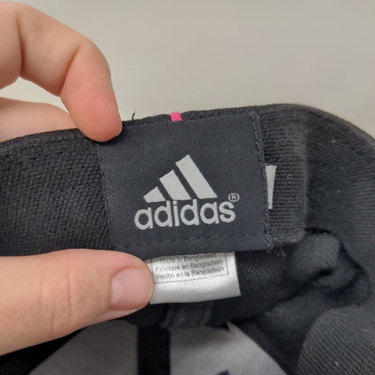 Adidas Cancer Awareness Fitted Hat Black S/M Lightweight Embroidered 6 Panel