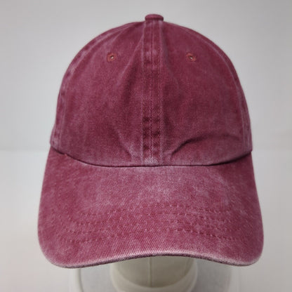 Unbranded Slideback Hat Red One Size Adjustable 6 Panel Blank Outdoor