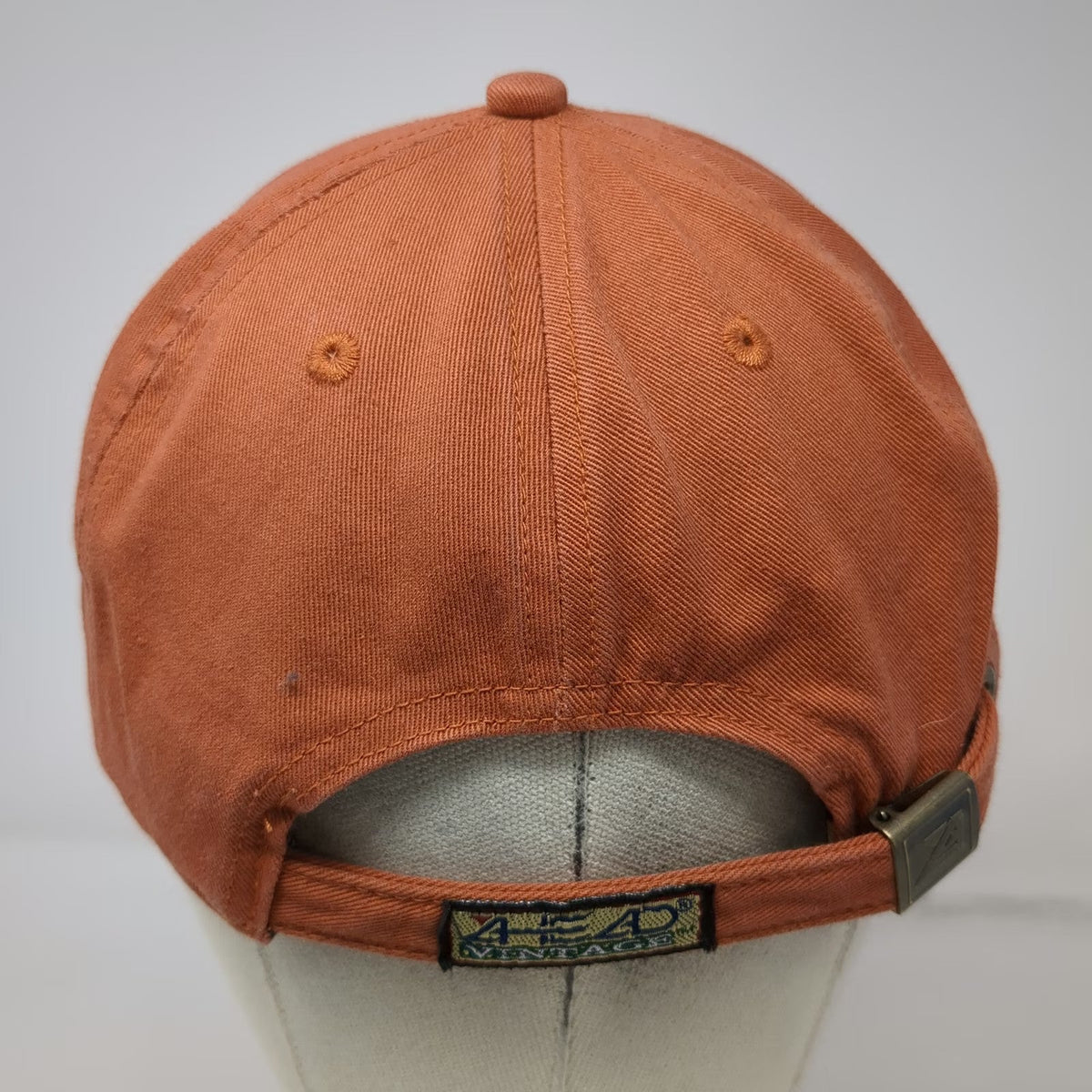 Ahead Baseball Cap Orange One Size Del Monte Golf Course Slideback Hat Est 1897
