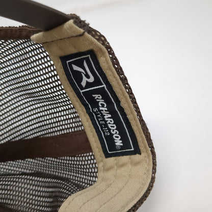 Richardson Trucker Hat Beige Brown One Size Potato Virtual Conference 2021 Mesh