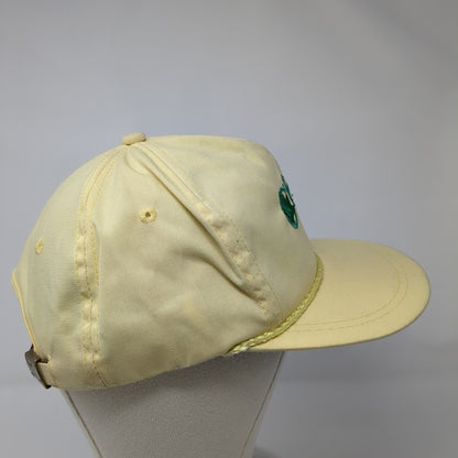 Class Slideback Rope Hat Yellow OSFA Adjustable Leather Strap K-Products