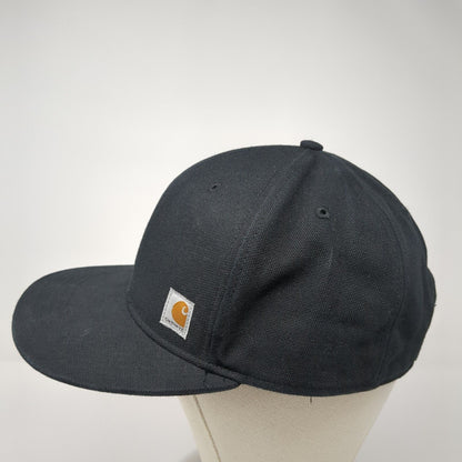 Carhartt Snapback Hat Black One Size Adjustable Embroidered Vented Holes