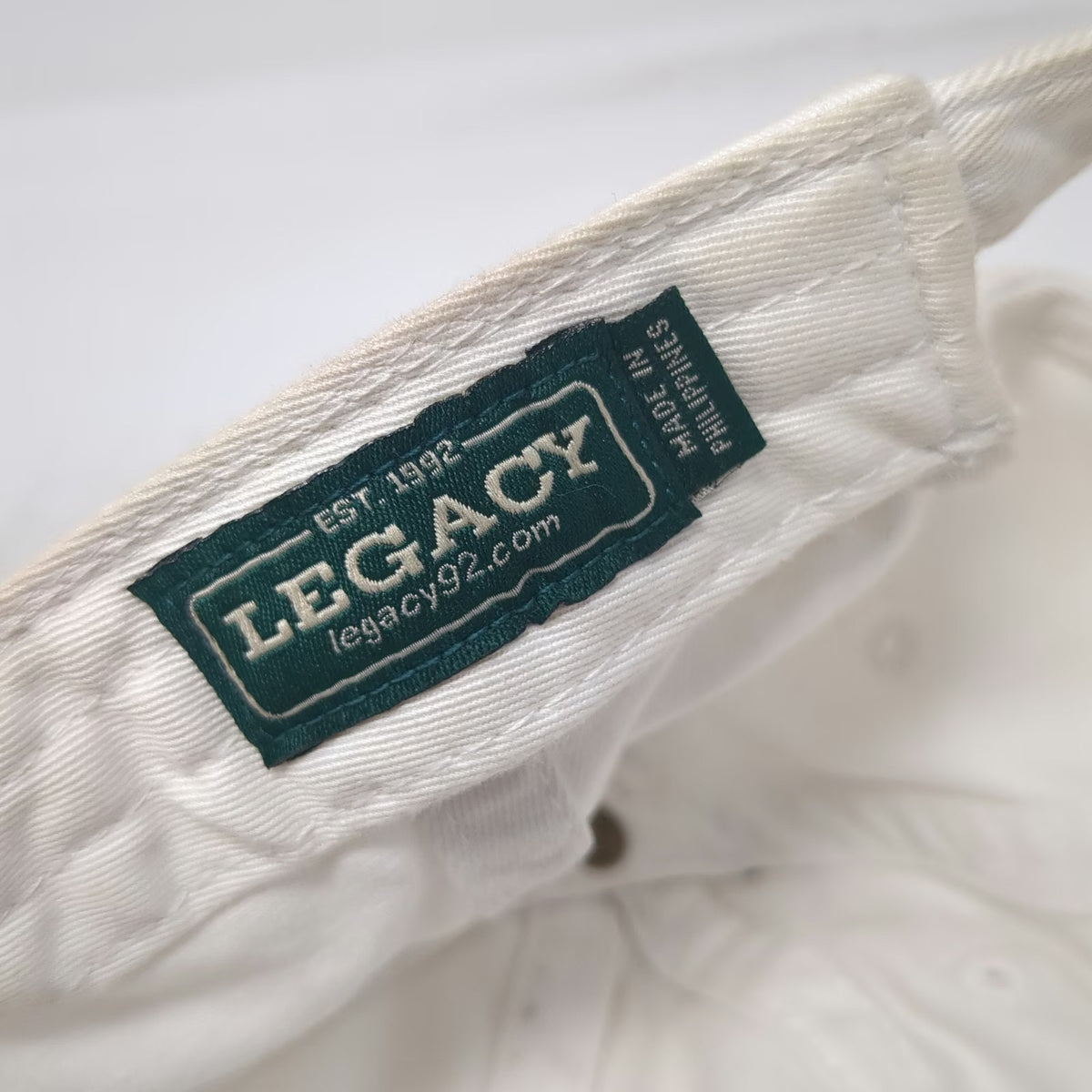 Legacy Baseball Cap White One Size Shore Lodge McCall Idaho Cotton Slideback Hat