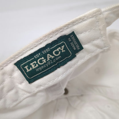 Legacy Baseball Cap White One Size Shore Lodge McCall Idaho Cotton Slideback Hat