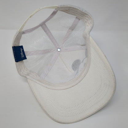 Mickey Mouse Snapback Trucker Hat White OSFA Mesh Back Disney