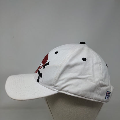 Skull Snapback Hat White OSFM Embroidered Vent Holes 6 Panel The Game