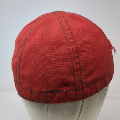 Landry Cap Baseball Cap Red 7 1/8 Fitted Contrast Stitch Green Underbrim Hat