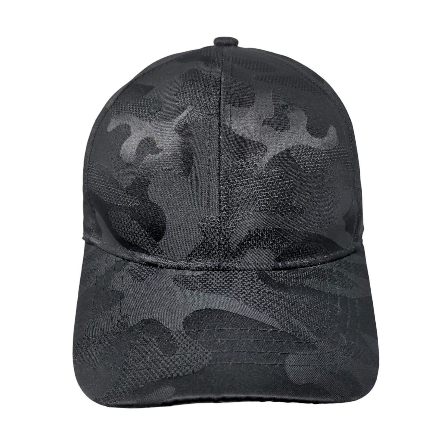 Unbranded Strapback Hat Black Camouflage One Size Adjustable 6 Panel